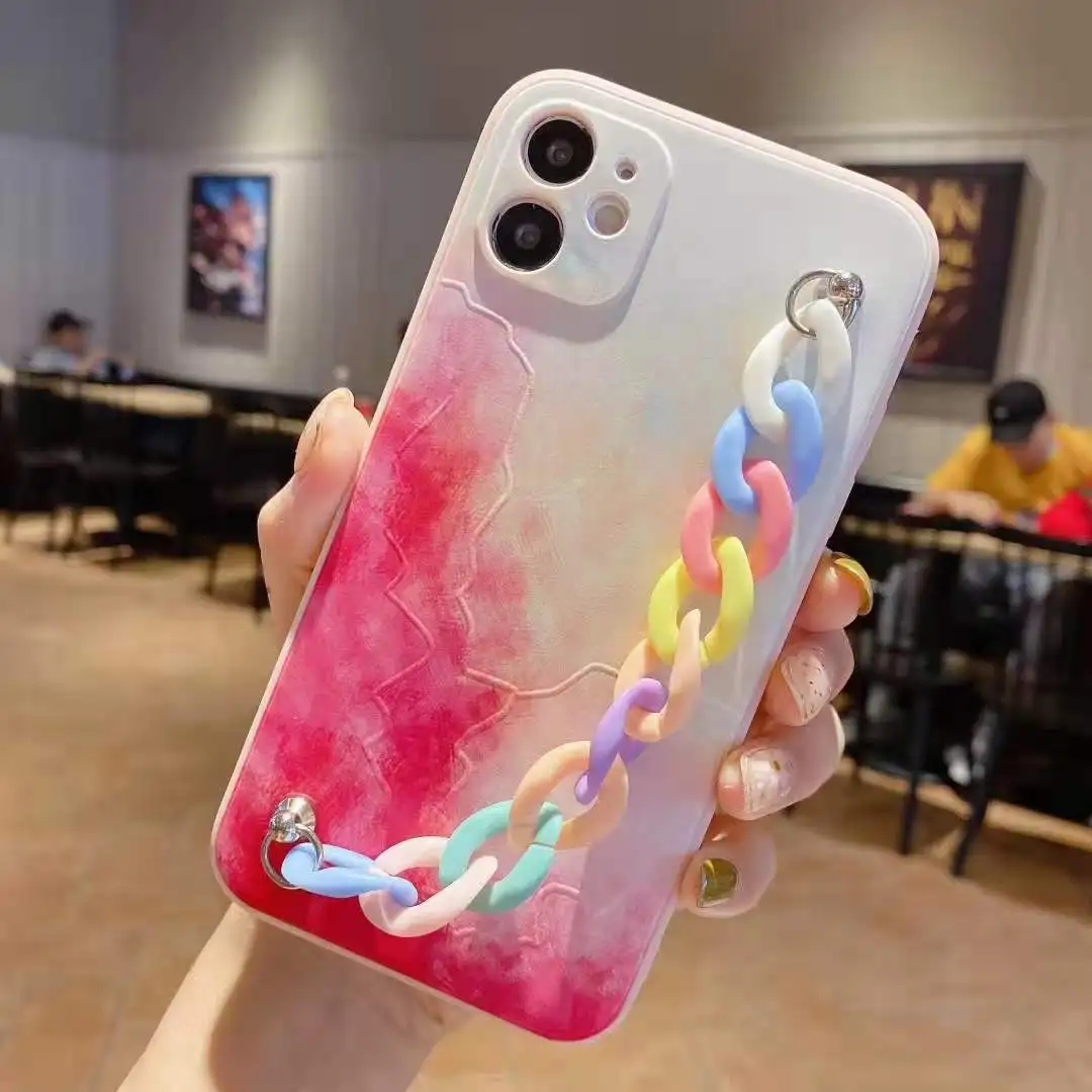 

Watercolor Rainbow Bracelet Phone Case for iPhone 7 8 Plus 12 11 Pro X XS MAX XR Cover