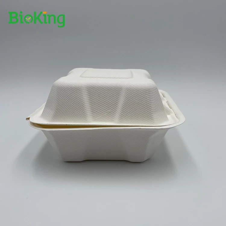 

New arrival Food Takeaway Box food paper boxes packing packaging kraft Cardboard grade takeout Disposable burger box, Bleached;natural