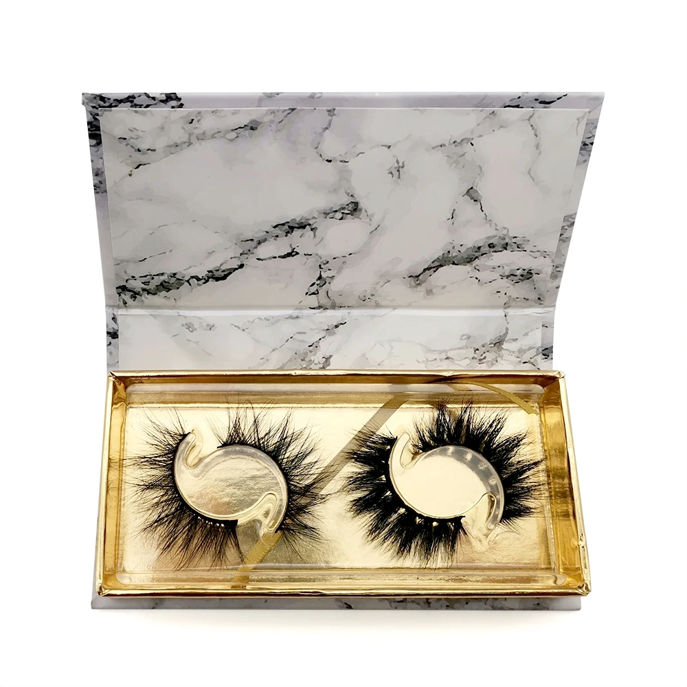 

Wispy lashes with private label box real mink fur curler eyelash