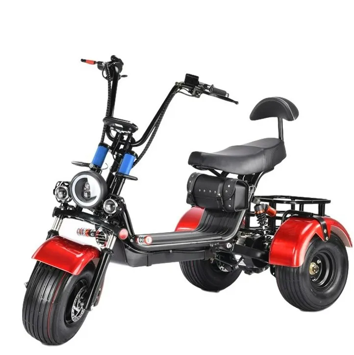 

T58 Model 3 Wheel Electric Scooter Tricycle With Rear Box Citycoco Scooter Electric Door To Door Shipping Freely, Customized color