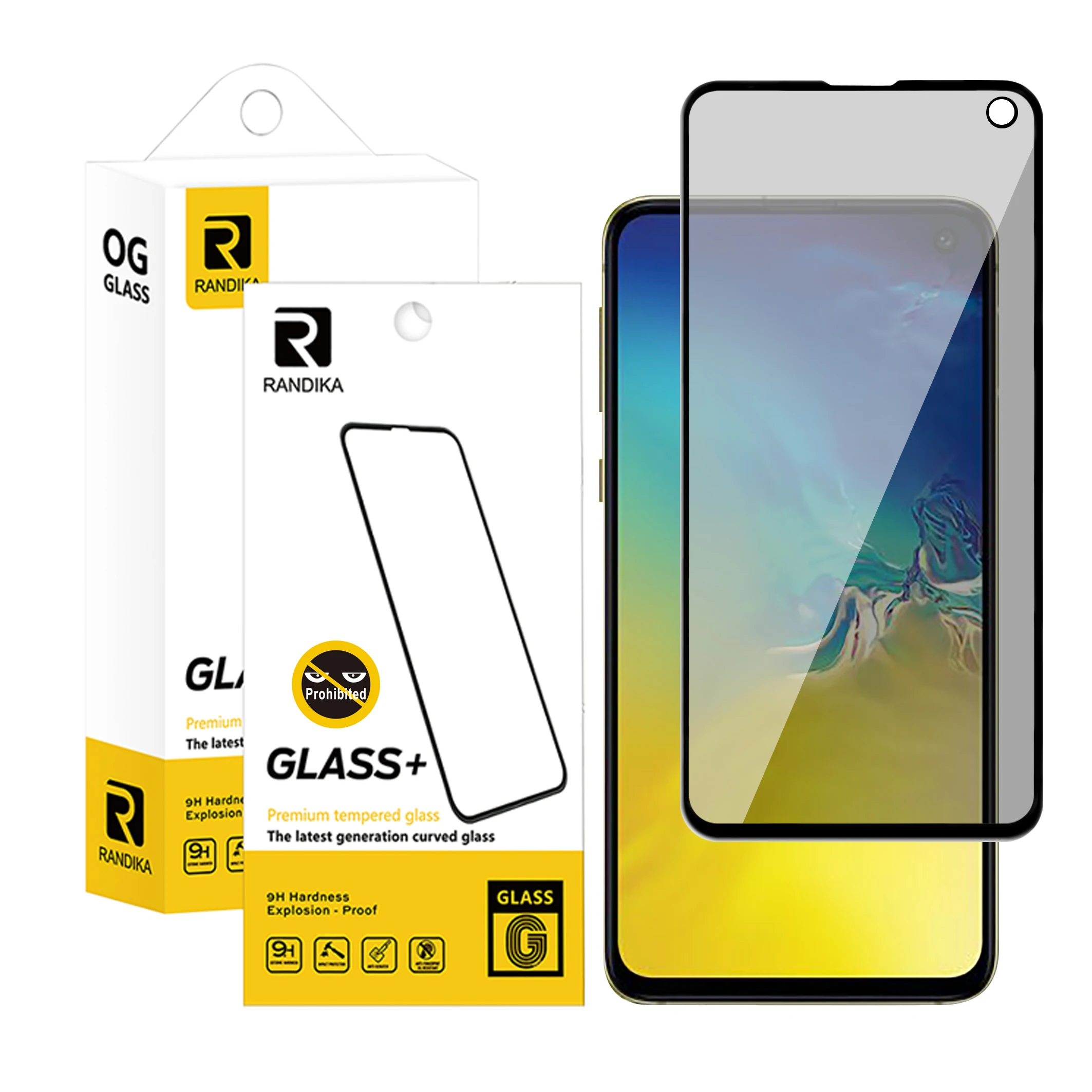 

For Samsung Galaxy S10E Screen Privacy Protector Film Fingerprint Proof Full Coverage Anti SPY Tempered Glass