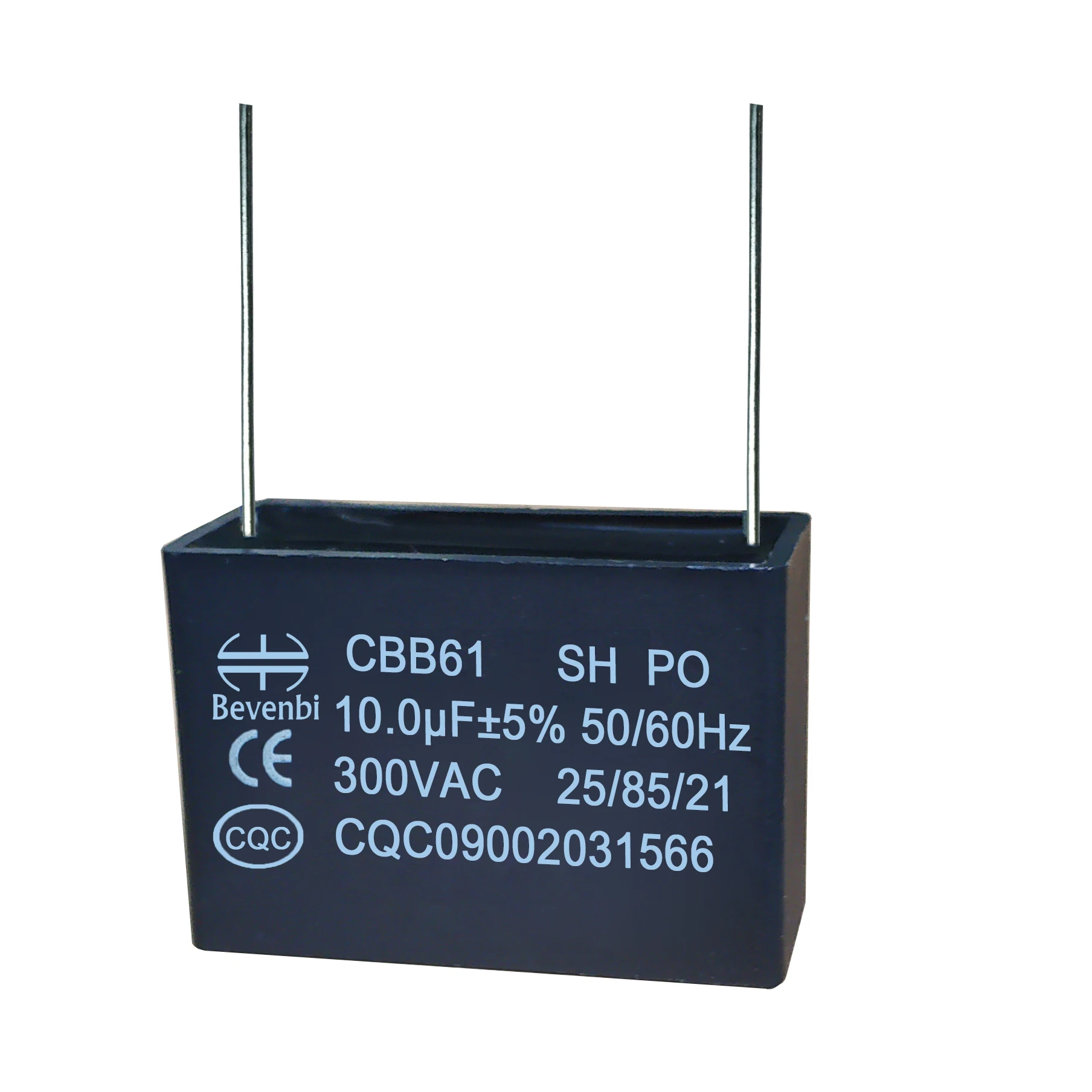 Cbb61 Fan Bevenbi Capacitor Do Ventilador Motor Starting Run Capacitor