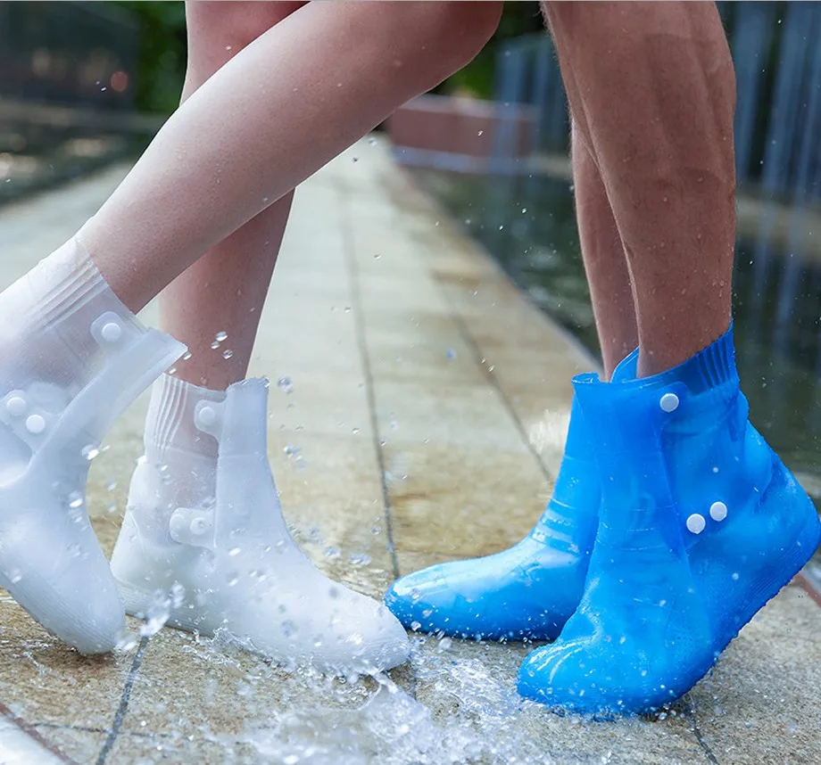 
Unisex rainproof non-slip thick silicone rain shoes cover adult rain cover shoe 
