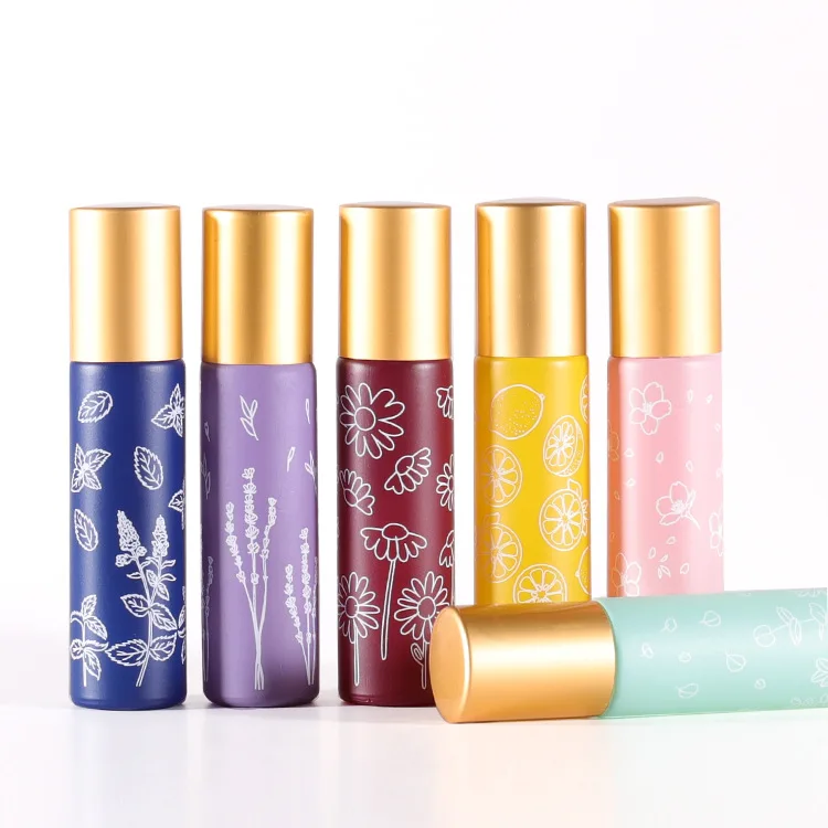 

Wholesale in roller gemstone 10ml essential oil roller bottle for selling