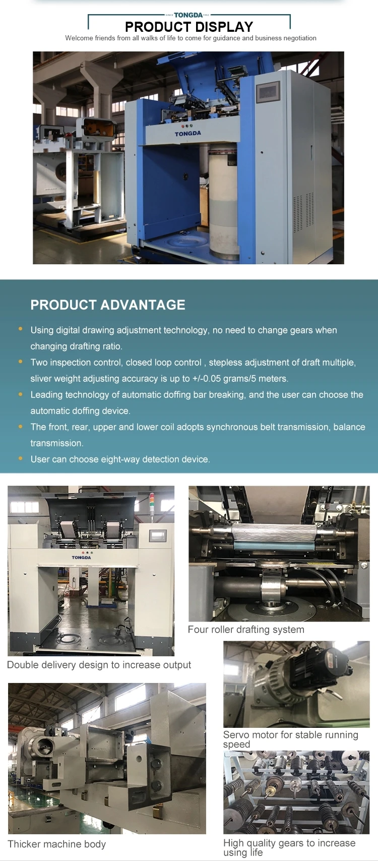 Tongda Fa318a Autoleveller System Textile Drawing Draw Frame Machine ...