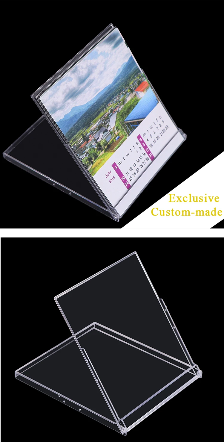 Sunshing Clear 5.5 Inch Photo Album Calendar Holder High Quality