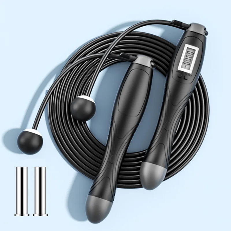 

Professional Electronic Counting Jump Rope Skipping Rope Cordless Skipping Rope for Men Women Kids Fitness Exercise, Black,blue,pink