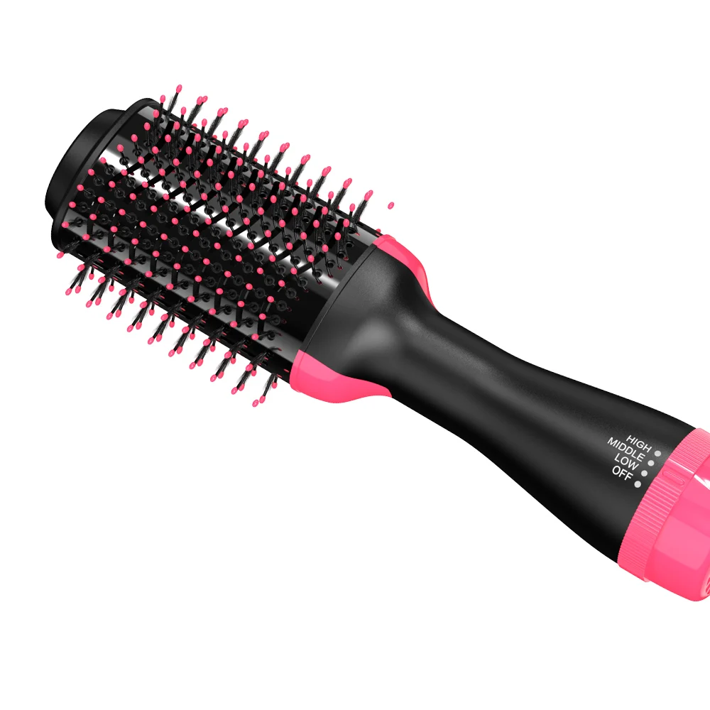 

hair salon amazon top seller 2019 hair dryer brush styler 1000W hair dryer and volumizer brush Ulelay, Pink and brush