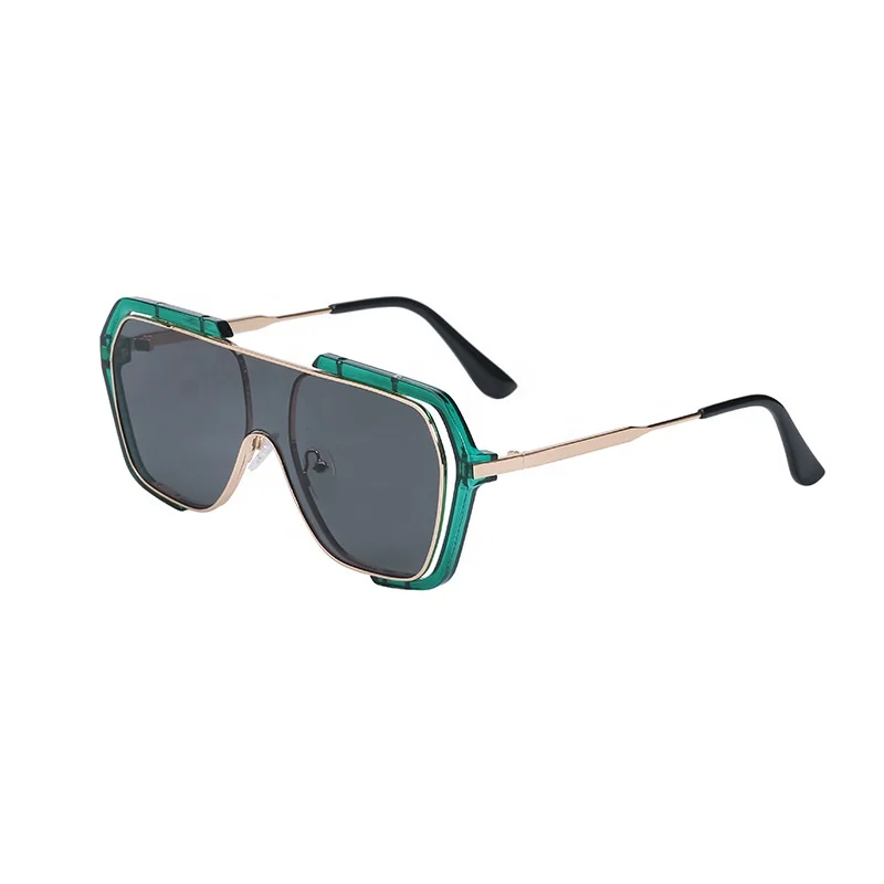 

2021 New design classic retro trendy outdoor sport men shades sunglasses One Piece Lens Sunglasses