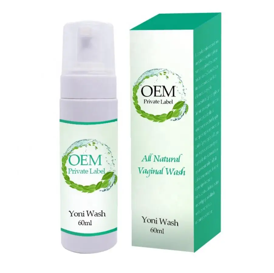 

Factory directly feminine hygiene wholesale natural herbal private label 60ml women's intimate vaginal yoni wash, White, clear