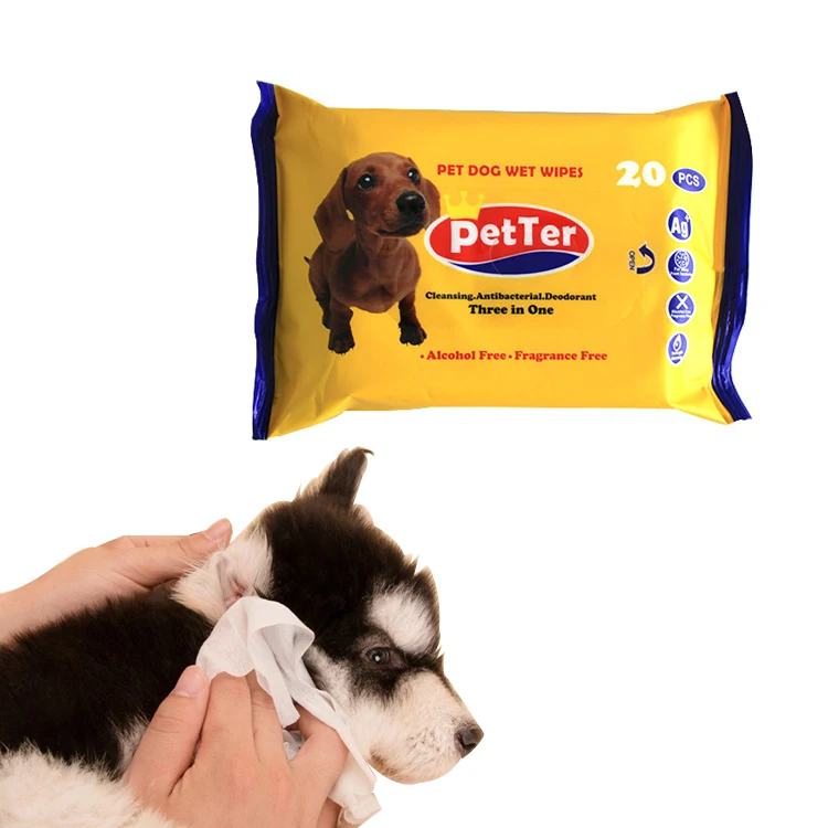 

Organic Pet Grooming Deodorizing Antibacterial Cleaning Wipes Dog Puppy Eye Wet Wipes