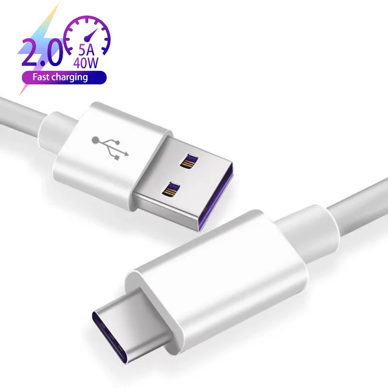 

8V 5A 40W 1M 2M 3M Fast Charging USB 2.0 Data Cable Quick Charge USB-C Data Cable For Android Mobile Phone Cable