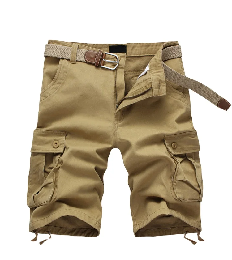 

OEM service custom high quality lightweight cotton cargo shorts for men2021