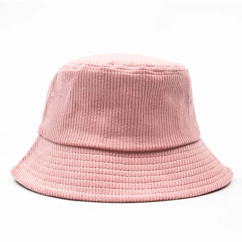 

Free shipping wholesale bob chapeau custom utility microfiber flannel very rare hot pink nude blank wide corduroy pinstripe hat, Many