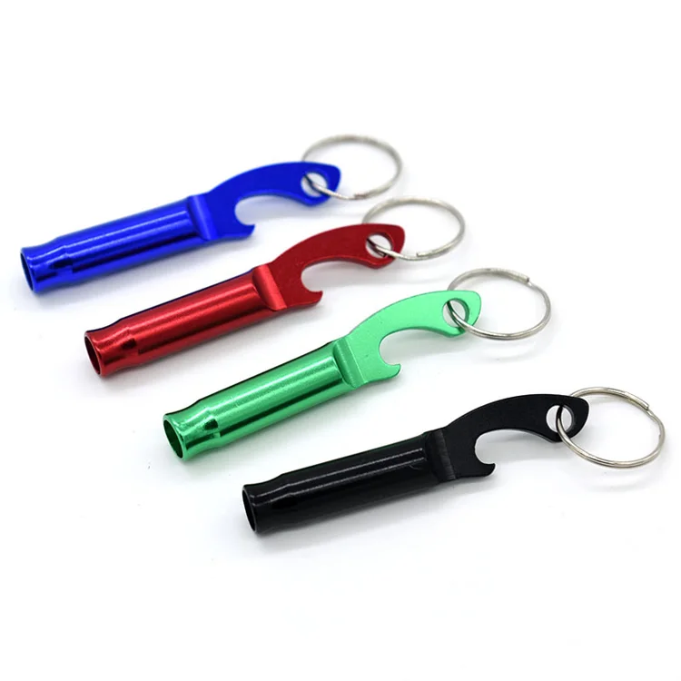 

custom engraved logo promotion colorful metal bottle opener keychain, Custom color