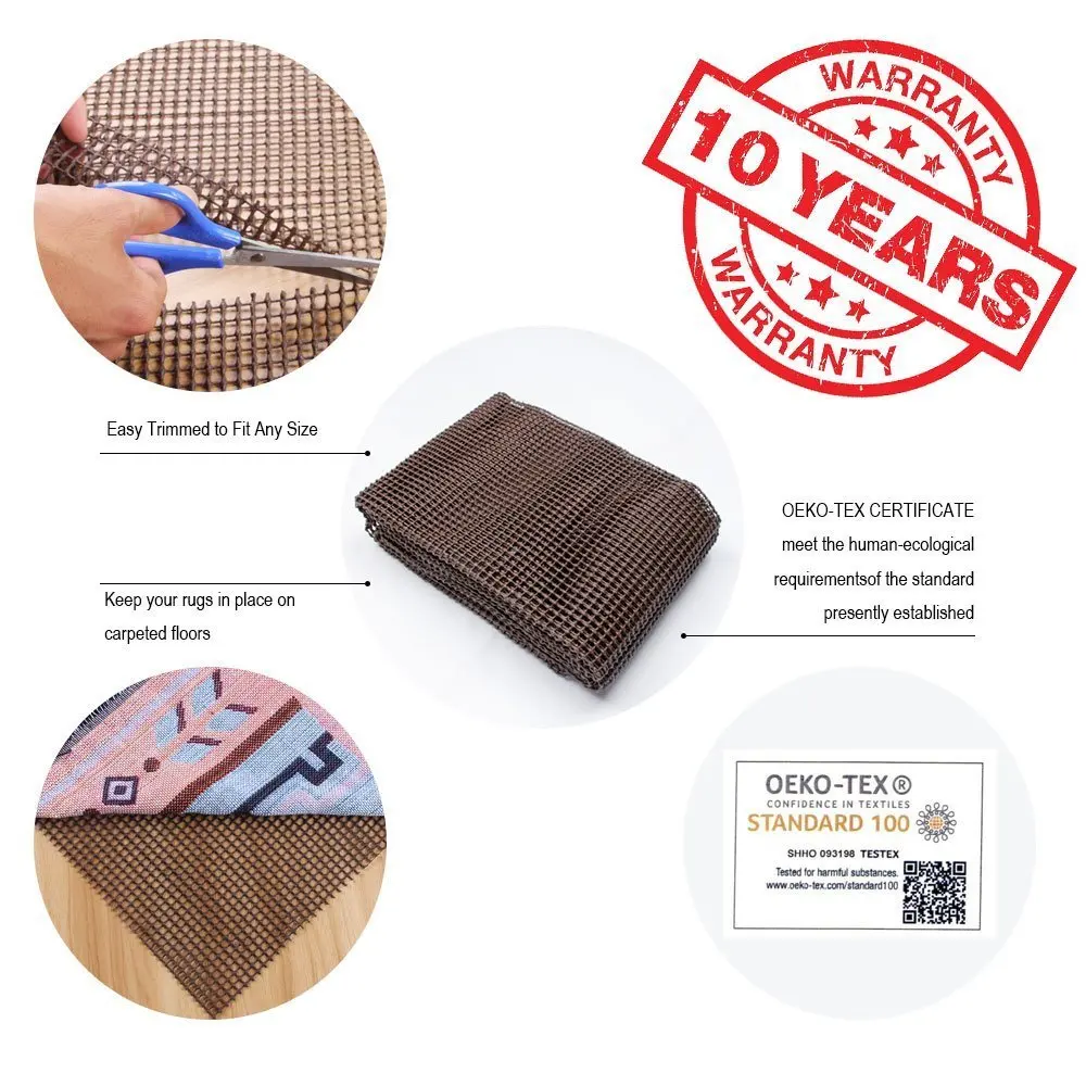 
Premium Anti Slip Rug Pad Provides Anti Slip on Area Rugs 