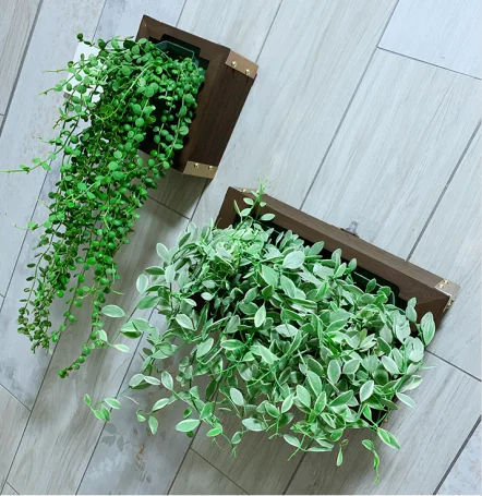 

Outdoor & Home Decor Hanging Planter Plastic Flower Pots Used with Flower/green Plant Square Shape Flowerpot Green Modern