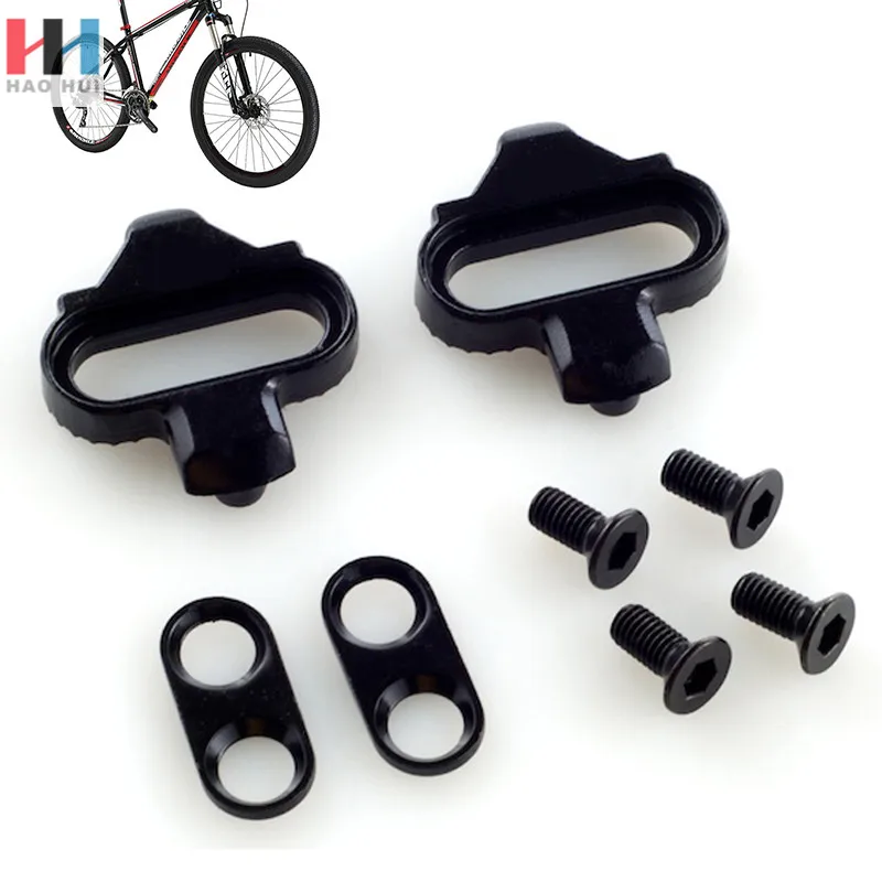 

Bike Bicycle Clipless MTB Pedal Cleat Set For Shimano SPD SH51 SH55 SH56, Black