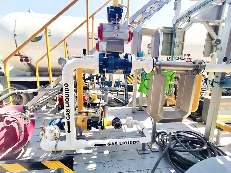 LPG wagon loading Coriolis mass flowmeter