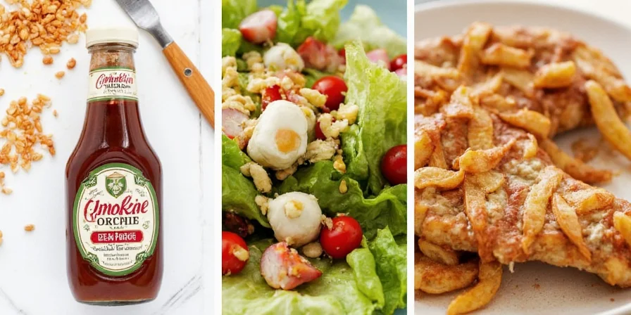Salad with honey chipotle dressing