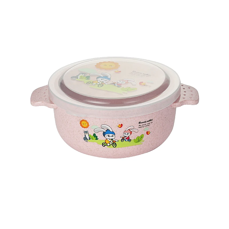 

New design wheat straw material heat insulation and hot - proof wheat children bowl, Picture