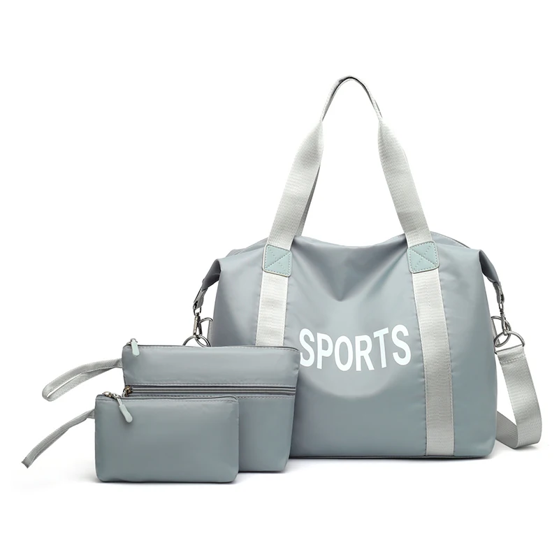 

Wholesale Large Capacity Waterproof Sports Gym Travel Bag Duffle Bag Nylon For Men, Blue/dark blue /purple/black/pink