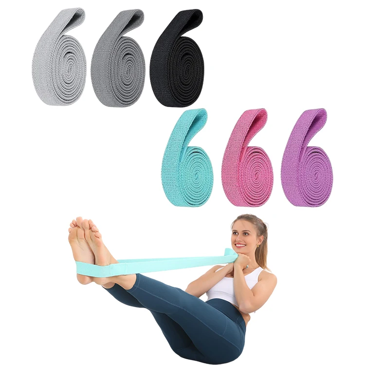 

Hip Circle Gym Set Pull Up Bands Leg Custom Logo Work Out Long Fabric Resistance Band, Candy group and dark group