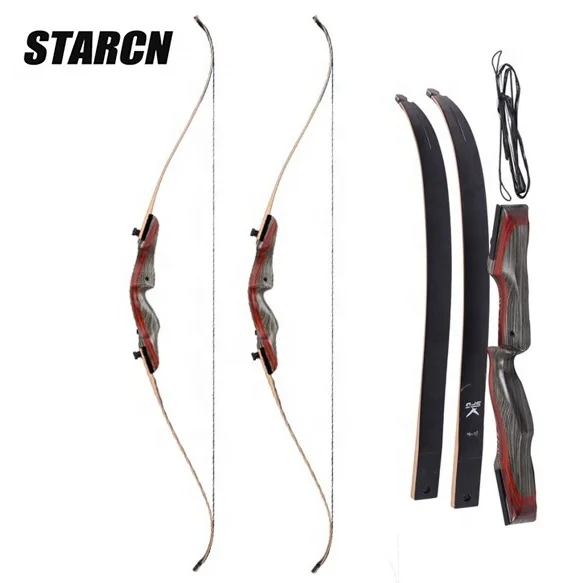 

Factory Outlet Archery Equipment 50LBS Wooden Hunting Takedown Recurve Bow