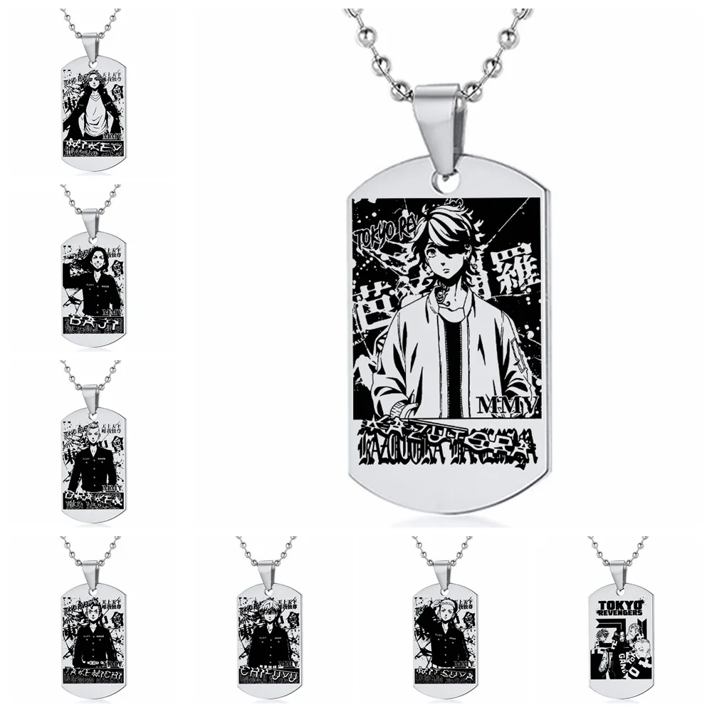 

Anime Tokyo Revengers Jewerly Dogtag Stainless Steel Neckalce for Women Man