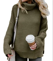 

Cozy Long Sleeves Turtleneck Ladies Winter Sweater