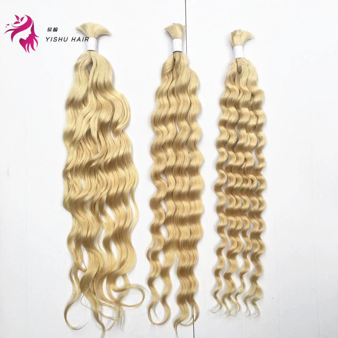 

Full Cuticle Soft Virgin Remy Bulk Hair Russian Slavic Human Hair Bulk 20-100cm for Russia hair, Natural color #1b