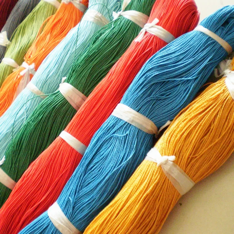 Custom Color Dyeing Cotton Yarn Ropes 1mm Braided Waxed Cord Buy