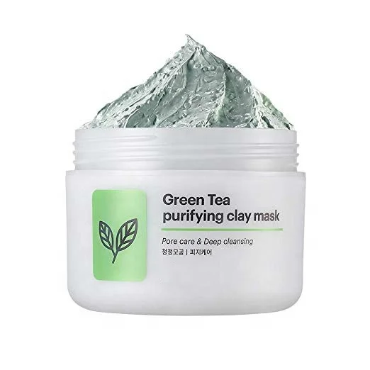 

Customize Oil Control Cleansing Face Detox Acne Matcha Mud Moisturizing Hydrating Solid Green Tea Clay Mask, Green/ customize