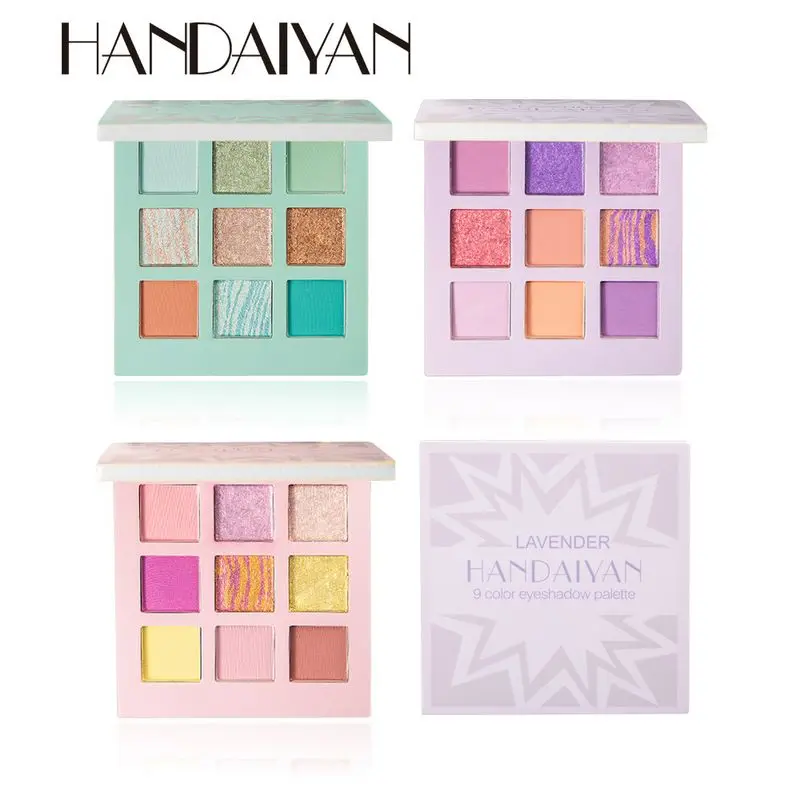 

Hot 9 Color Waterproof Matte Pigment Professional Eye Shadow Palette Private Label Long Lasting eye shadow