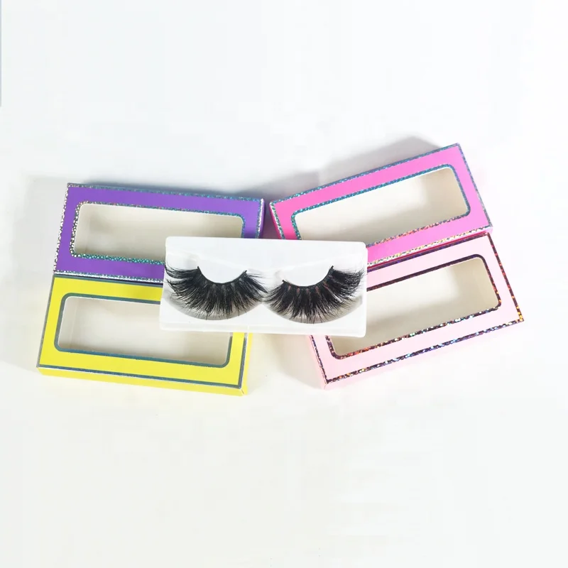 

Hot sale luxury 3d false full strip lashes wispy flexible mink eyelashes private lable customized packaging box