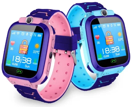 

V E02 New product kids smart watch Phone Anti-Lost LBS tracking Smart Bracelet 2G GPS Wrist Watch for Kids, Pink blue green