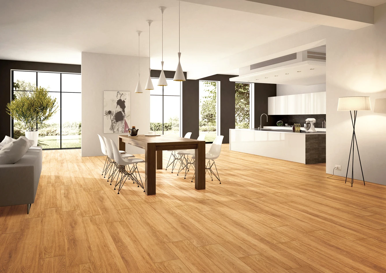 600x 1200mm酒店瓷砖木质纹理地砖哑光面漆瓷地砖