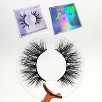 

100% real mink lashes wholesale 3D private label mink eyelashes vendor