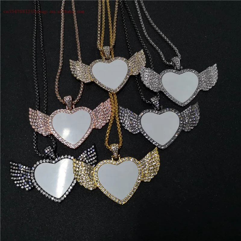 sublimation blank heart wings