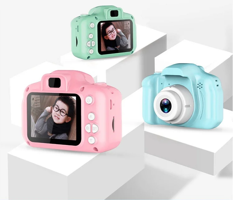 

2020 cartoon summer cute toys kids take photos mini plastic children small toy kid camera, Colorful
