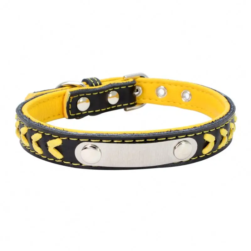 

Customized New Arrival Leather Dog Leash Luxury Designer Fashion Vegan Leather Wide Pet Dog Collar