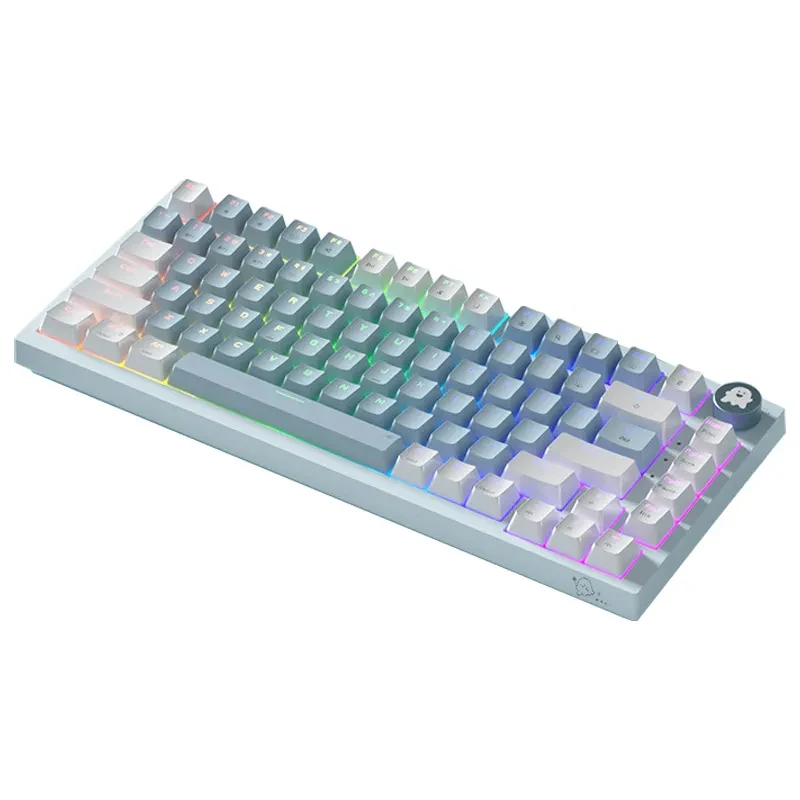 

Mechanical Keyboard Gaming Keyboard Gamer Gasket Wireless Wired Three-mode Gaming Ergonomic 82 Keys Usb Tecnologia Oem Tecno RGB