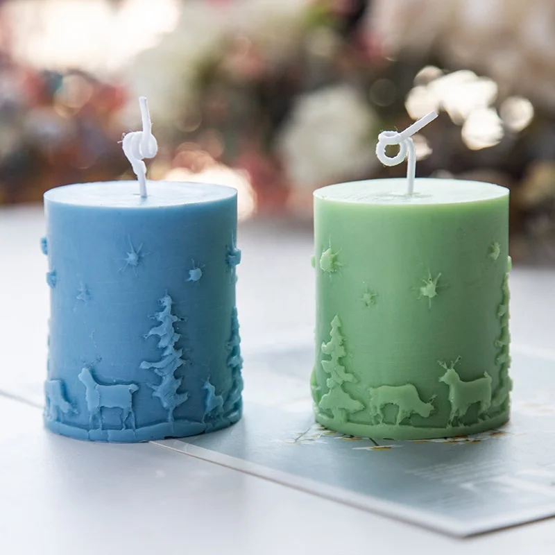 

Factory direct Christmas series silicone mold DIY creative scented candle handmade soap decoration mold