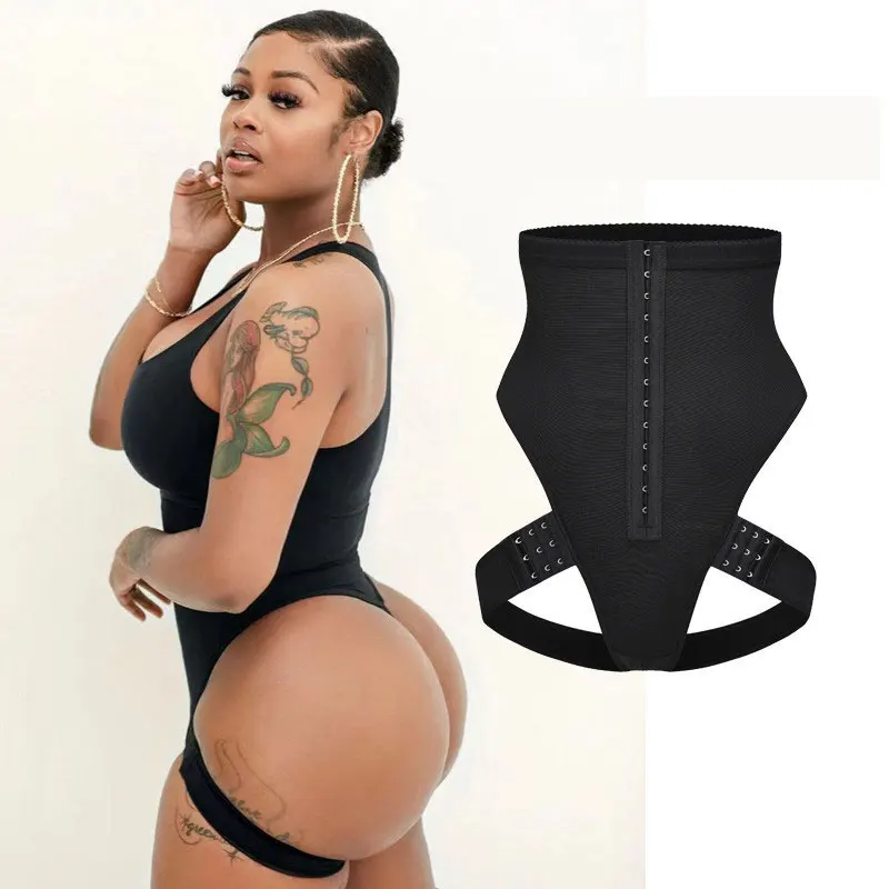 

Women Sexy Full Girdle Waist Body Shaper Shape Wear seamless thong shapewear Butt Lifter, Black nude