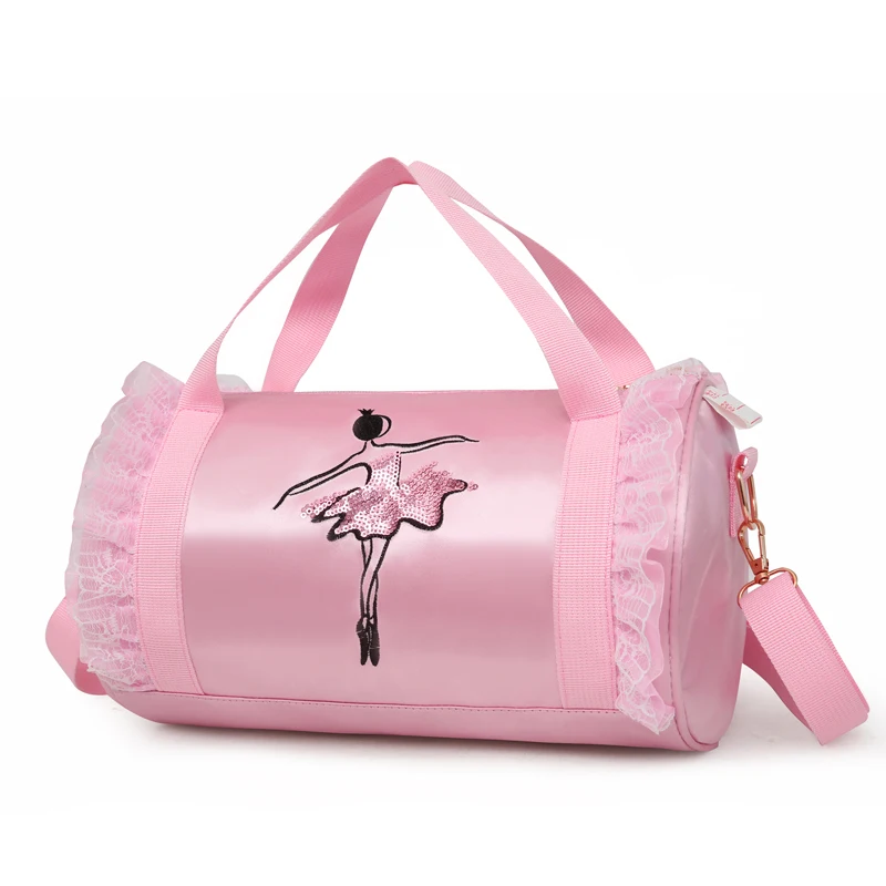 

Children Bag New Arrival Gym Sport Bag Shoes Compartment Dancing bags, Pink