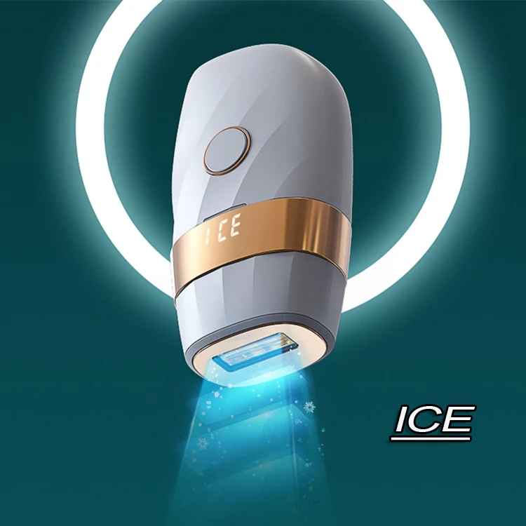 

Permanent Hair Remover IPL Home Device 999999 With ICE Cooling Black White