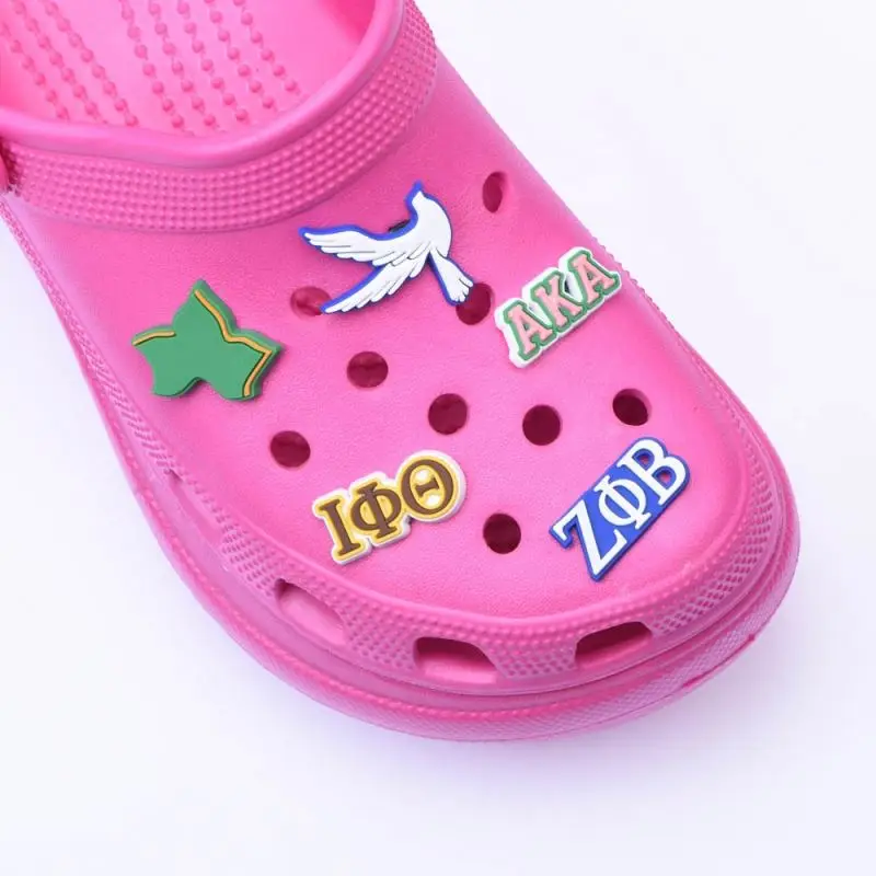 

custom shoe button college sign charm for clog decoration designer shoes charms AKA charms for designer shoe, Jewelry
