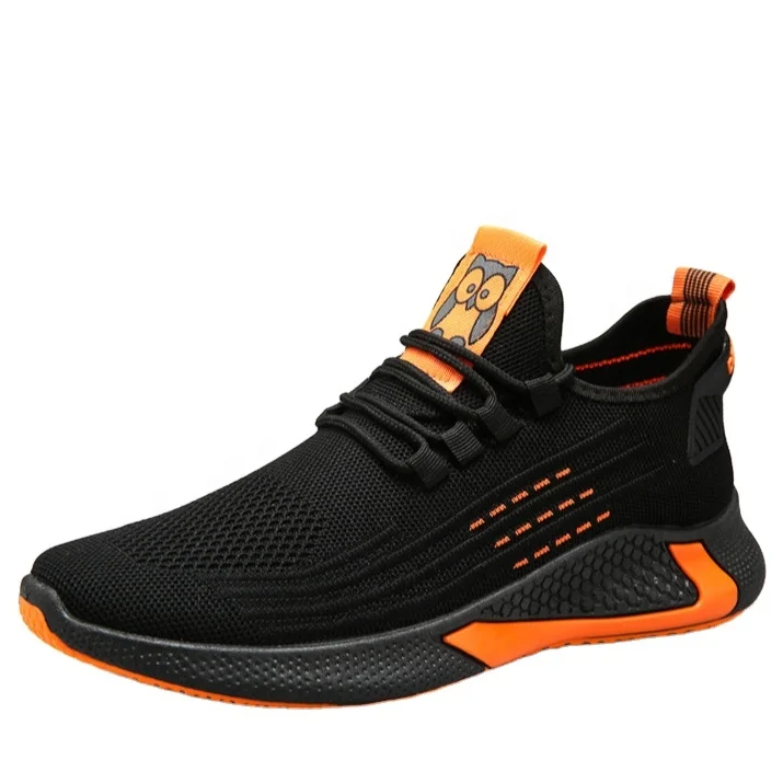 

New style outdoor walking mesh grey black men shoes casual sport 2021