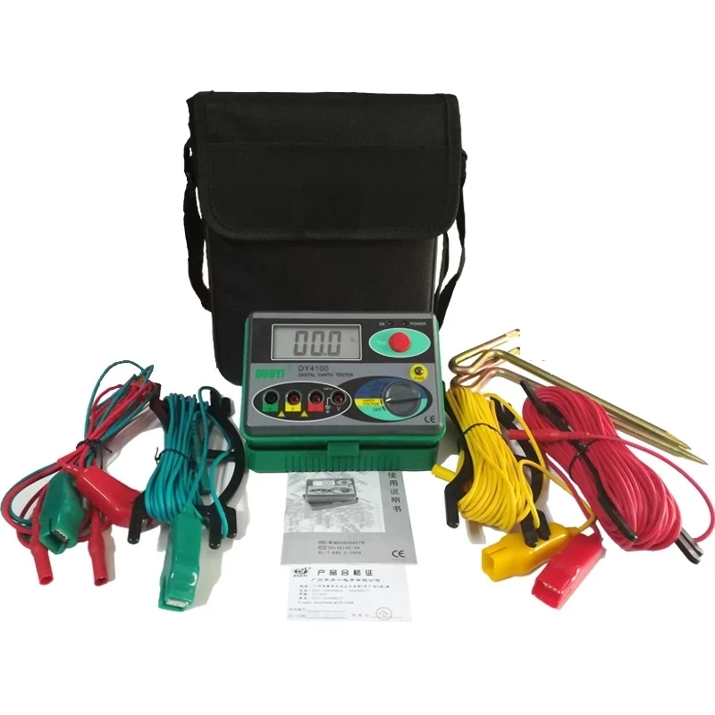 

Digital Earth Resistance Tester 0-2000 Ohm Megger Meter tester Multimeter Megohmmeter high voltage 500V