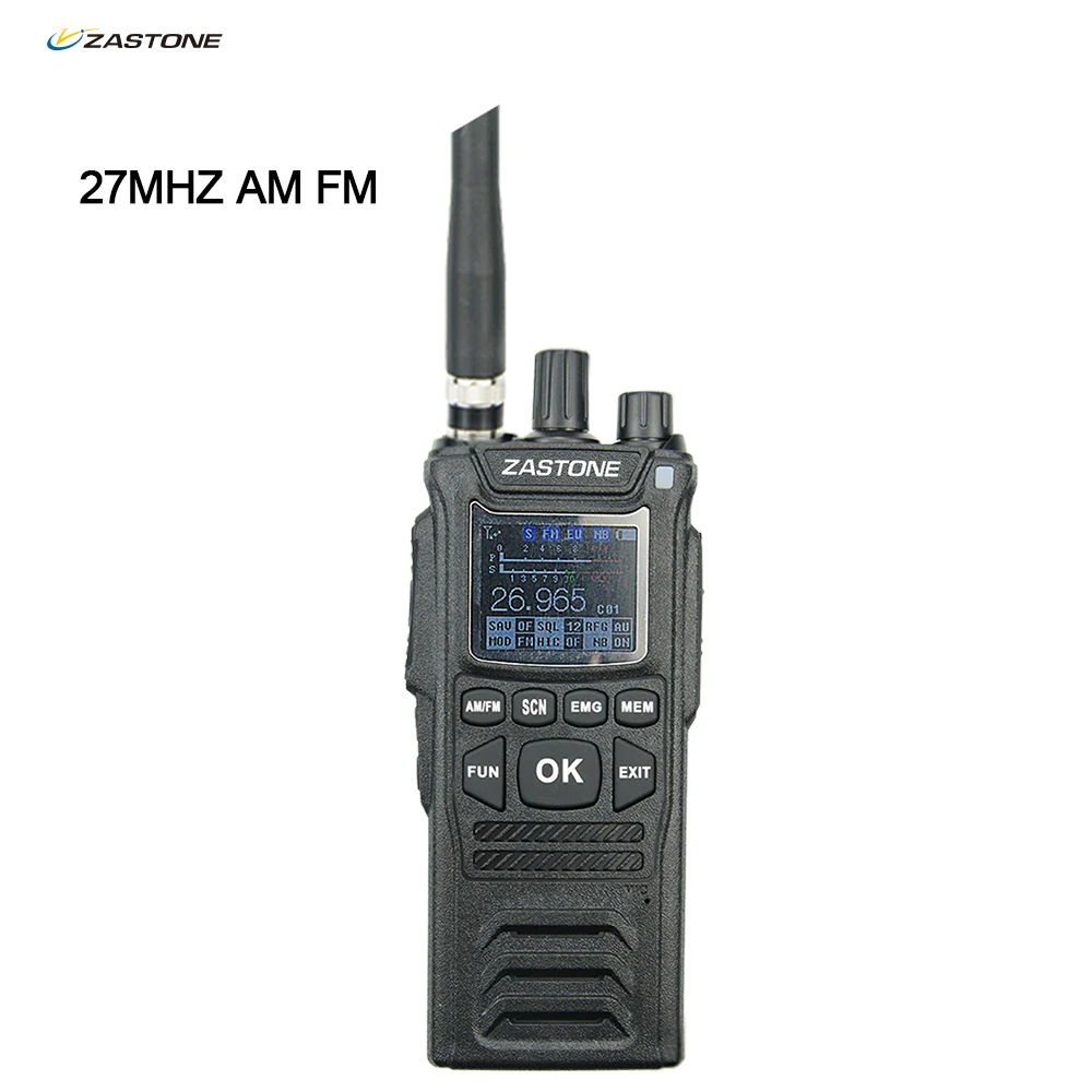 

Zastone CB58 Handheld Walkie Talkie 27MHz CB Radio HAM 5W 12V all 240 CB channels 26 to 27MHz 4000hAm